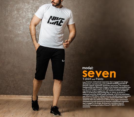 ست تیشرت و شلوارک Nike مدل Seven